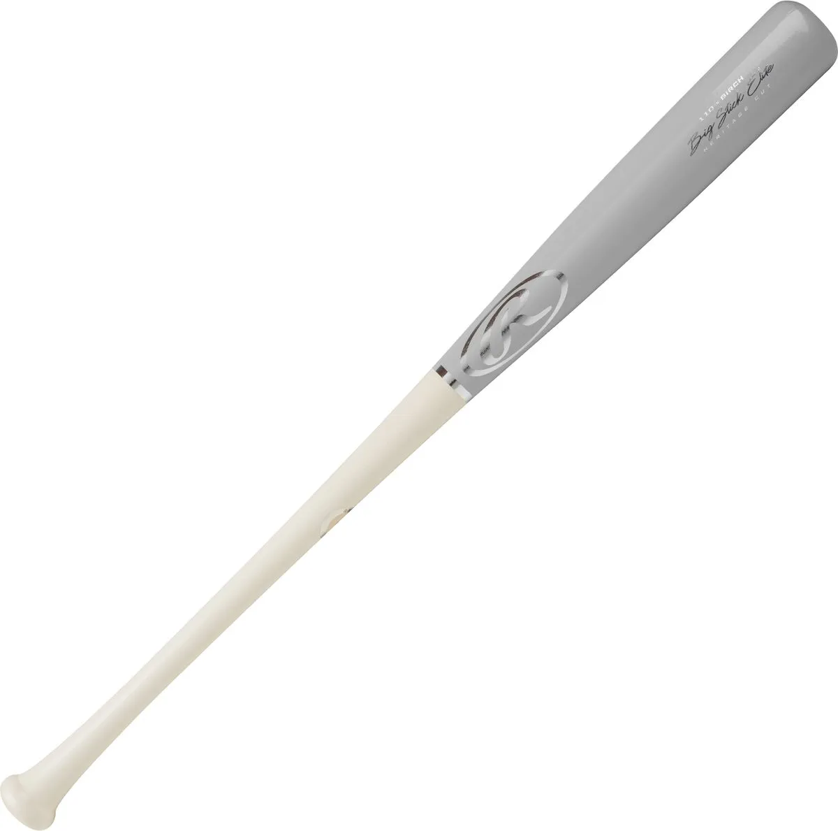 Rawlings 2021 Big Stick Elite 113 Birch Wood Bat - White Silver - Image 2