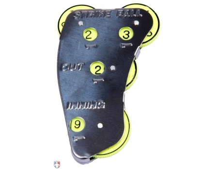 Champro Umpire Gear Champro 4-Dial Optic Yellow Steel Umpire Indicator - 3/2/2 Count - Image 2