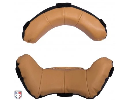 Wilson Umpire Gear Wilson MLB Two Tone Umpire Mask Replacement Pads - Black And Tan - Image 4