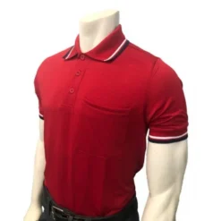 Smitty Umpire Smitty Short Sleeve Body Flex Umpire Shirt - Red