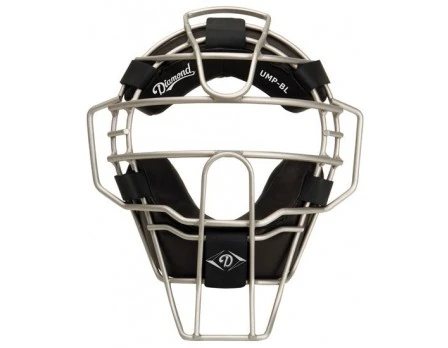 Diamond Umpire Gear Diamond Silver Big League Aluminum Umpire Mask With Leather