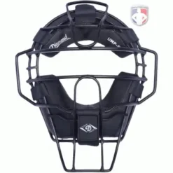 Diamond Umpire Gear Diamond Matte Black Big League Aluminum Umpire Mask With Leather