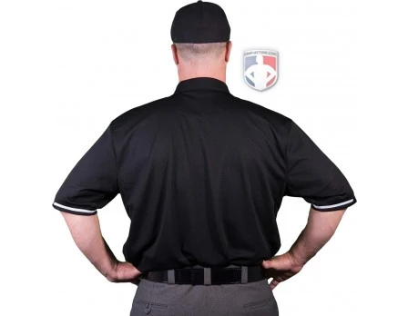 Smitty Umpire Smitty Vertical Stripe Umpire Shirt - Black - Image 3