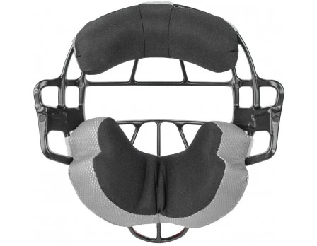 ALL-STAR Umpire Gear All-Star Black Magnesium Umpire Mask With Grey LUC - Image 2