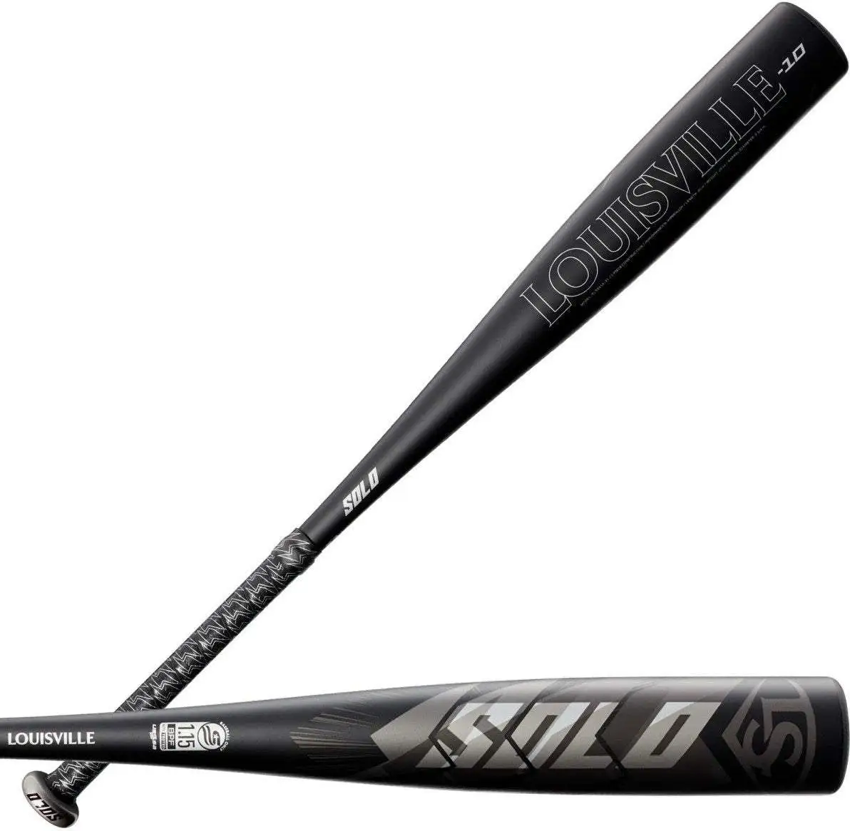 Louisville Slugger 2021 Solo (-10) Sr League 2 3/4" Bat - Black