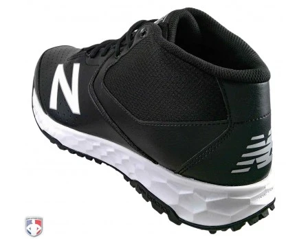 New Balance Referee And Umpire Shoes New Balance V3 Black & White Mid-Cut Umpire Base Shoes - Image 3