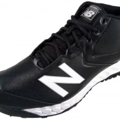 New Balance Referee And Umpire Shoes New Balance V3 Black & White Mid-Cut Umpire Base Shoes