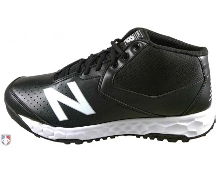 New Balance Referee And Umpire Shoes New Balance V3 Black & White Mid-Cut Umpire Base Shoes - Image 2