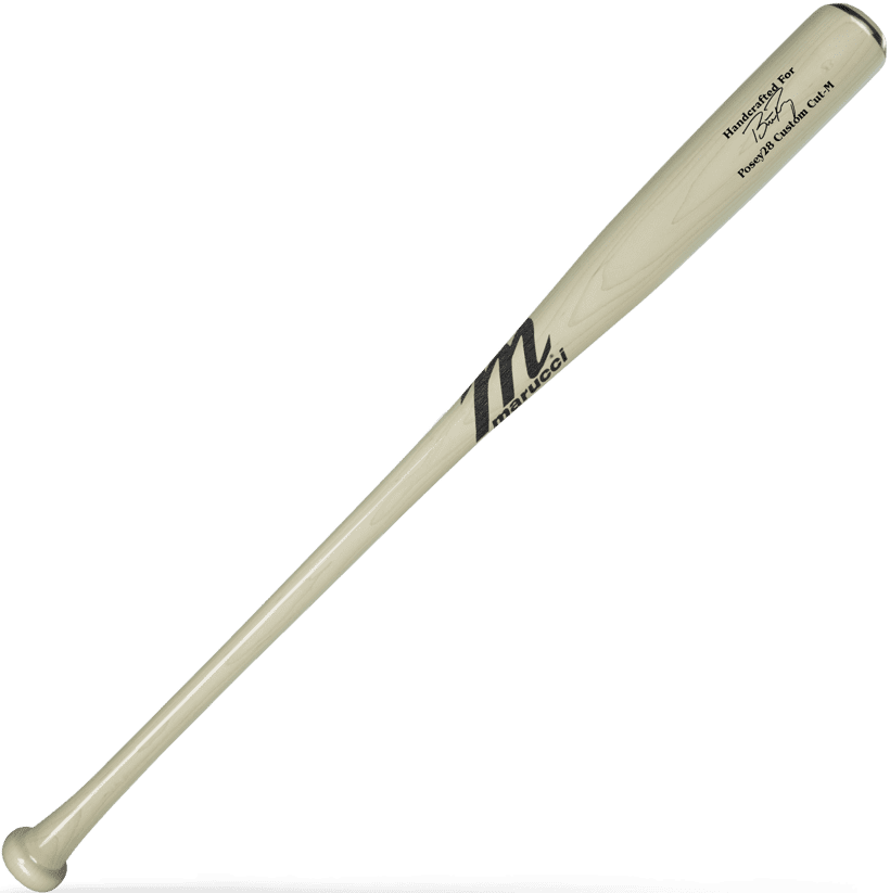 Marucci Buster Posey Maple Pro Model Maple Bat - Whitewash - Image 2
