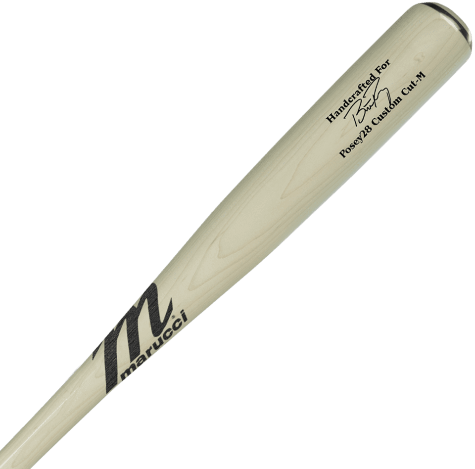 Marucci Buster Posey Maple Pro Model Maple Bat - Whitewash