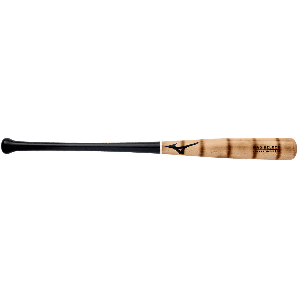 Mizuno Pro Select MZM 243 Maple Wood Baseball Bat - Natural Black