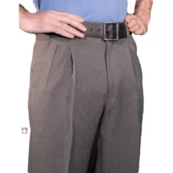Smitty Umpire Smitty Heather Grey Combo Umpire Pants With Expander Waistband