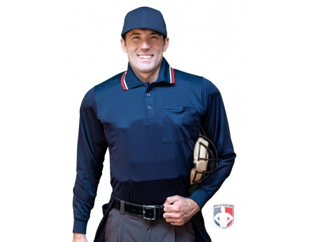 Smitty Umpire Smitty Long Sleeve Body Flex Umpire Shirt - Navy - Image 2
