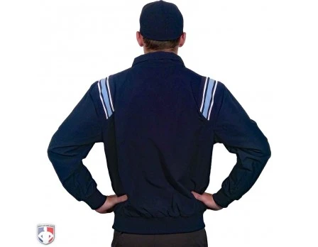 Smitty Umpire Smitty Traditional Half-Zip Umpire Jacket - Navy And Powder Blue - Image 2