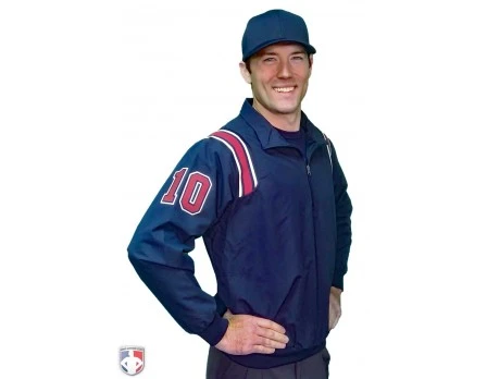Smitty Umpire Smitty Traditional Half-Zip Umpire Jacket - Navy And Red - Image 3