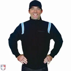 Smitty Umpire Smitty Major League Style Fleece Lined Umpire Jacket - Black And Polo Blue