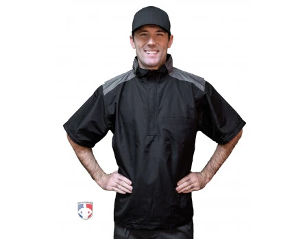 Smitty Umpire Smitty Major League Replica Convertible Umpire Jacket - Black With Charcoal Grey - Image 2