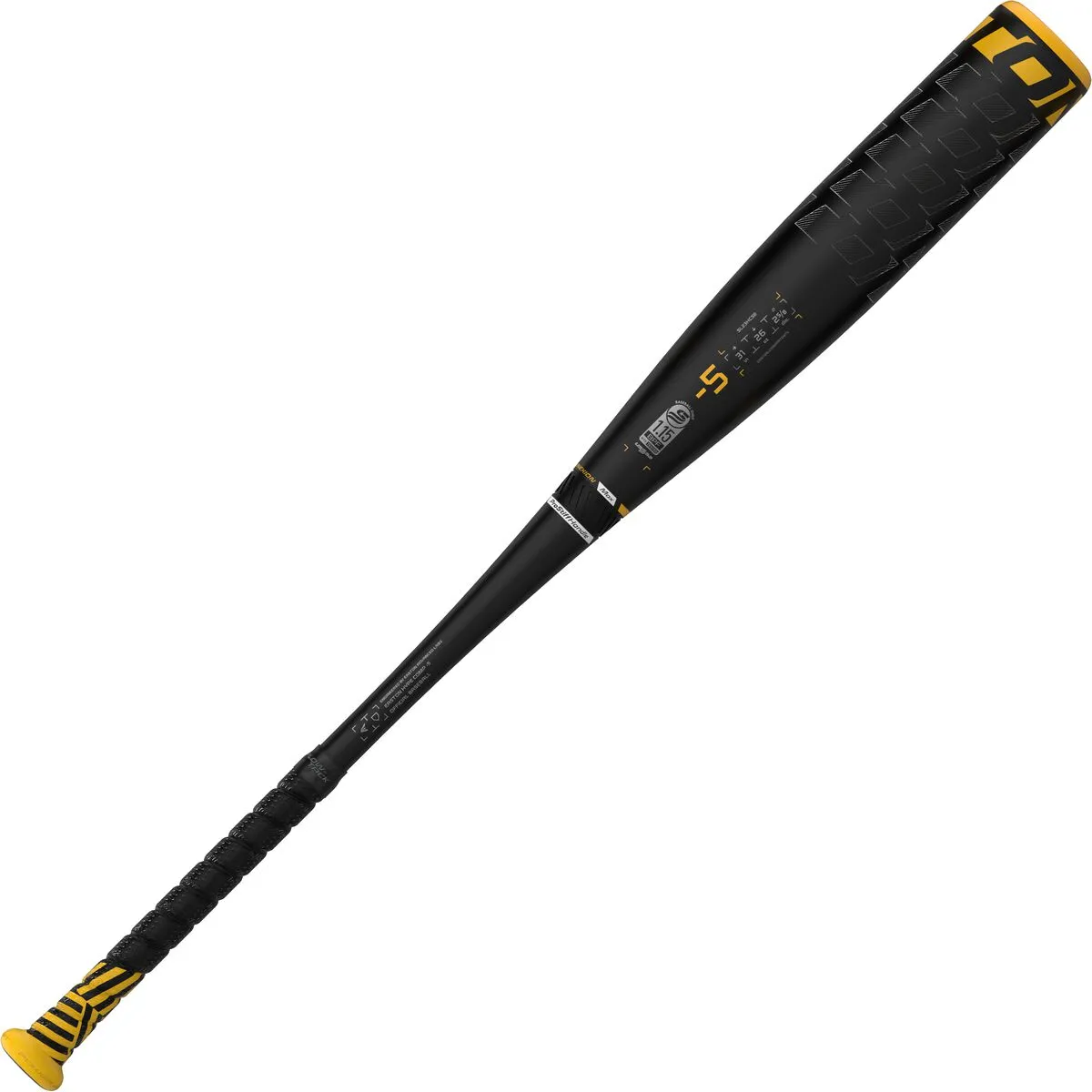 Easton 2023 ADV Hype 2PC Composite 2 3/4" (-5) USSSA Baseball Bat SL23HC58 - Black Gold - Image 2