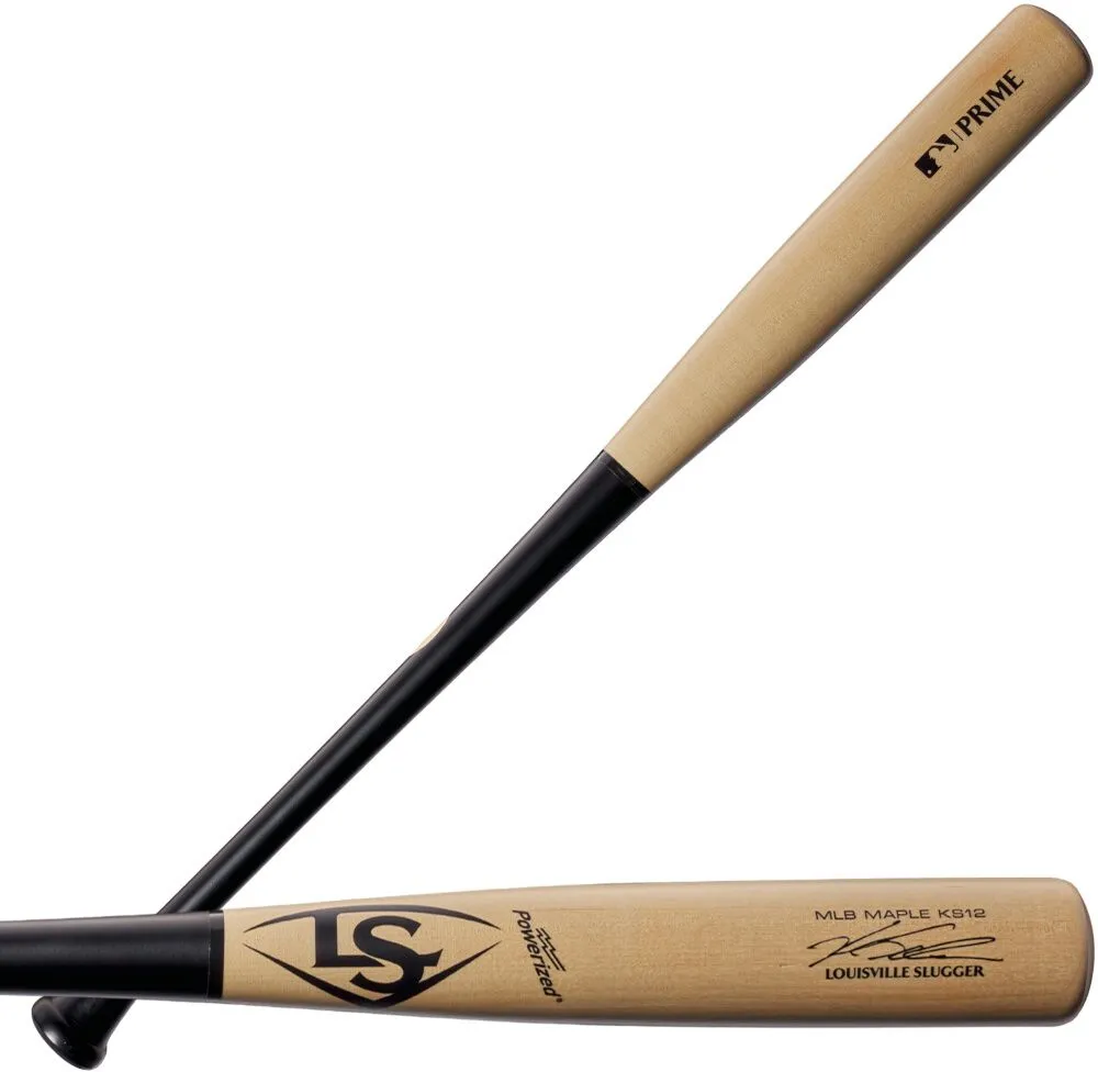 Louisville Slugger MLB Prime Maple KS12 Kyle Schwarber Player-Inspired Model 34" Baseball Bat - Black Natural
